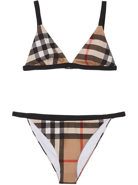 black and white burberry bikini|burberry vintage bikini.